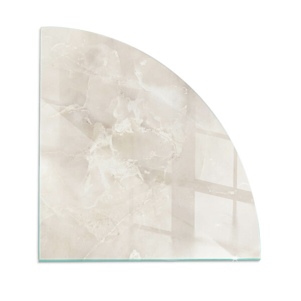 Glass hearth for wood stove Natural marble pattern