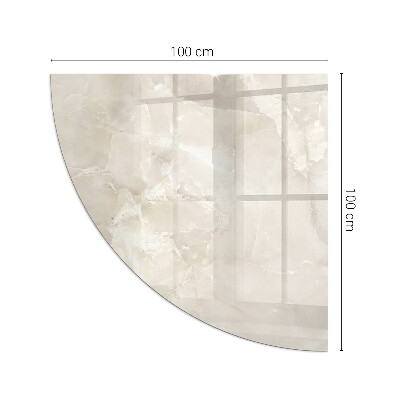 Glass hearth for wood stove Natural marble pattern