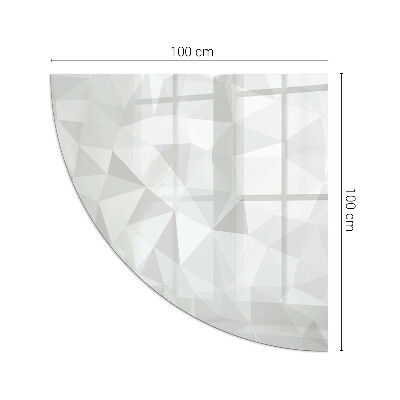 Glass hearth Abstract geometric pattern