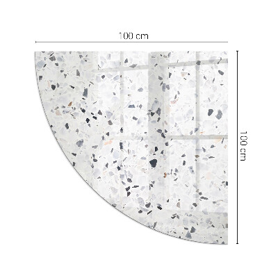 Glass hearth Stone pattern with particles
