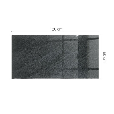 Glass fire hearth rectangular Natural stone texture