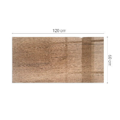 Corner glass hearth rectangular Natural wood pattern