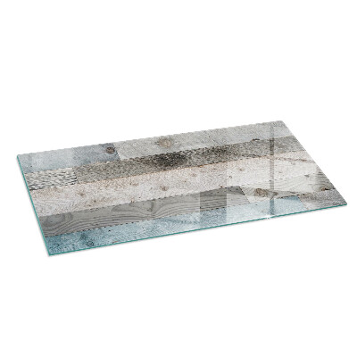 Corner glass hearth rectangular Boards in various shades