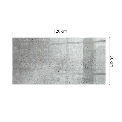 Glass fire hearth rectangular Raw concrete texture