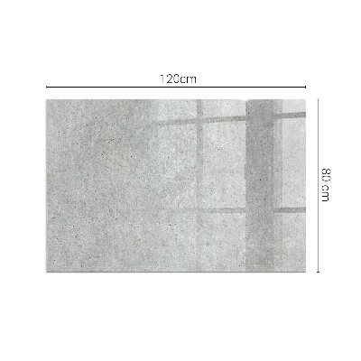 Corner glass hearth rectangular Raw concrete texture