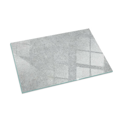 Corner glass hearth rectangular Raw concrete texture