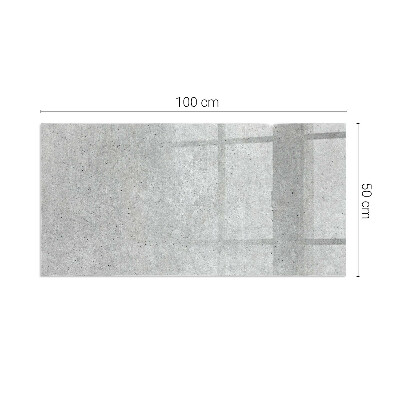 Corner glass hearth rectangular Raw concrete texture