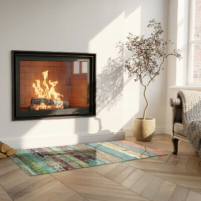 Corner glass hearth rectangular Boards in various shades