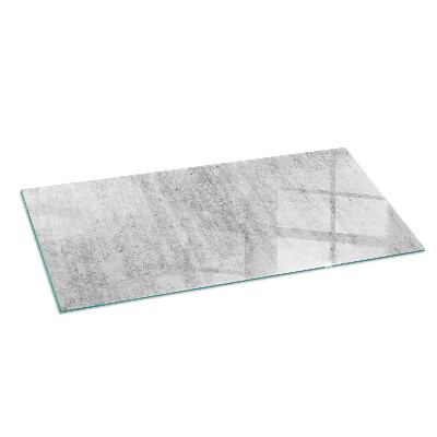 Glass fire hearth rectangular Raw concrete texture