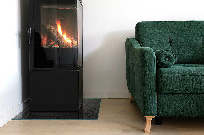 Corner glass hearth rectangular Stone surface texture