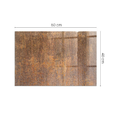Corner glass hearth rectangular Rust texture for background