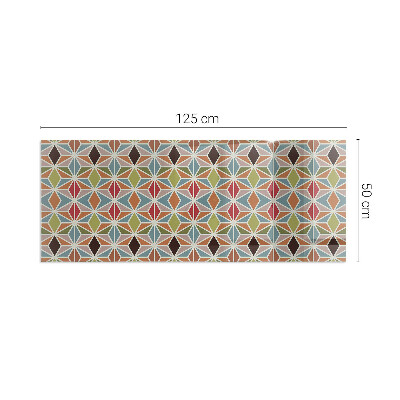 Corner glass hearth rectangular Polygonal patterns in a grid