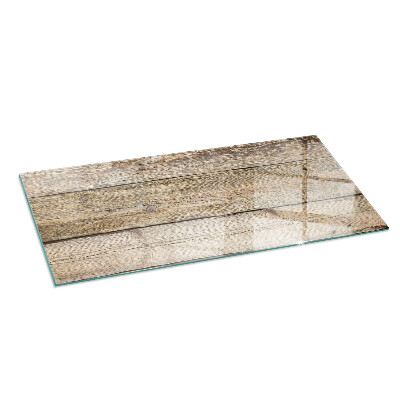 Corner glass hearth rectangular Natural wood boards