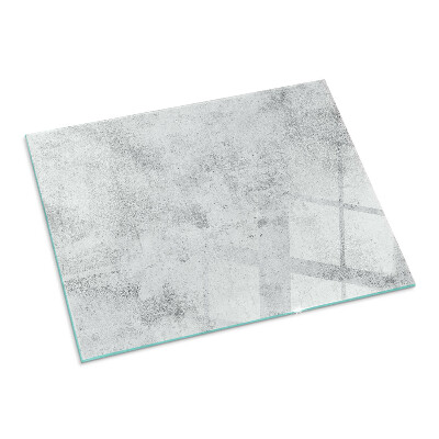 Corner glass hearth rectangular Raw concrete texture