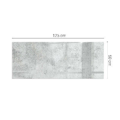 Corner glass hearth rectangular Raw concrete texture