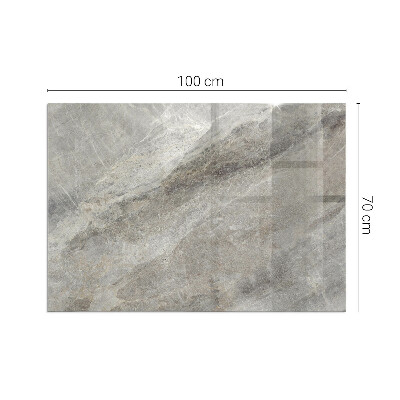 Corner glass hearth rectangular Natural stone pattern