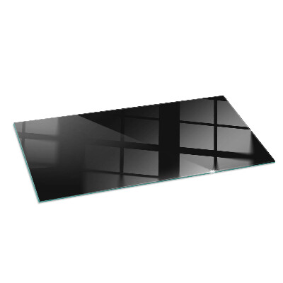 Corner glass hearth rectangular Color Dark graphite