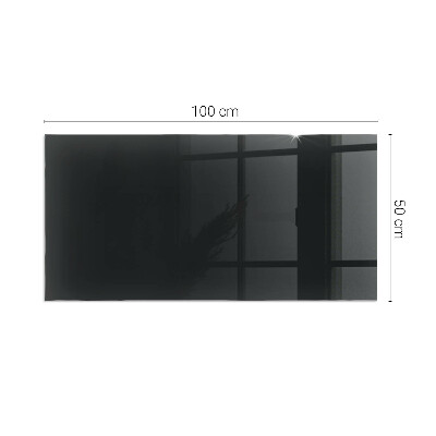 Corner glass hearth rectangular Color Dark graphite