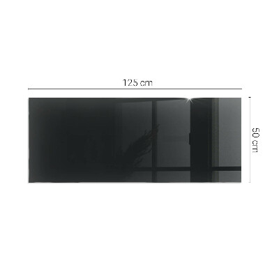 Corner glass hearth rectangular Color Dark graphite