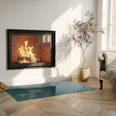 Glass fire hearth rectangular Sea Color