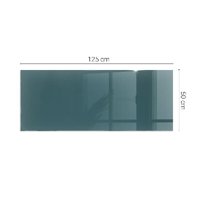 Glass fire hearth rectangular Sea Color