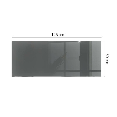Corner glass hearth rectangular Color Gray-brown