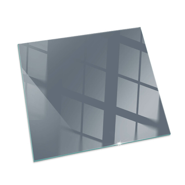 Corner glass hearth rectangular Color Dark blue