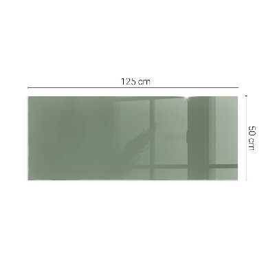 Glass fire hearth rectangular Color Olive