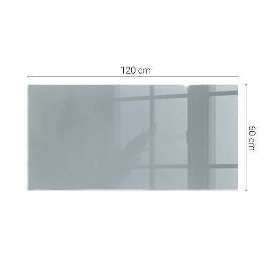 Corner glass hearth rectangular Color Gray