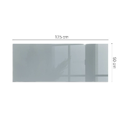 Corner glass hearth rectangular Color Gray