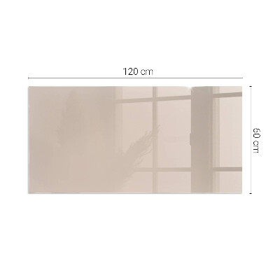 Corner glass hearth rectangular Color: Light brown