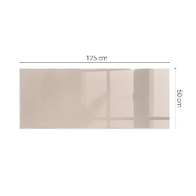 Corner glass hearth rectangular Color: Light brown