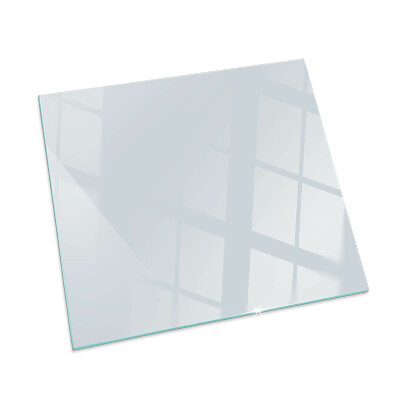 Glass fire hearth rectangular Color Light grey
