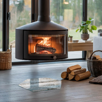 Sechseckige glass hearth pad Various colors of boards in the style