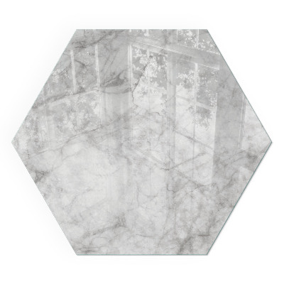 Sechseckige glass hearth for stove Elegant marble structure in design