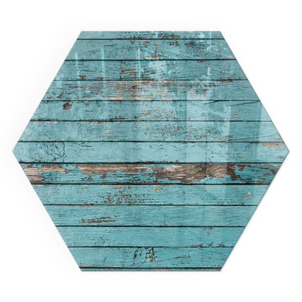 Sechseckige corner glass hearth Rustic aesthetics of the boards on the product