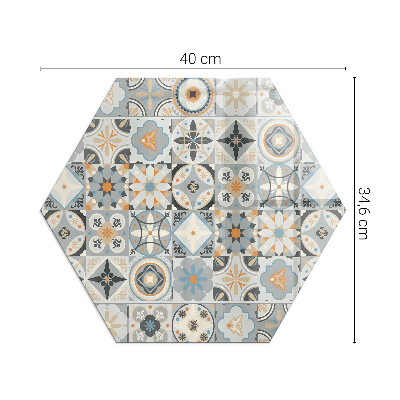 Sechseckige glass hearth pad Mosaic tile patterns