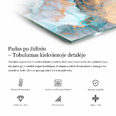 Sechseckige corner glass hearth Rusty accents on the background