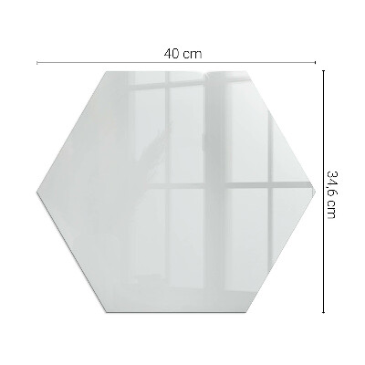 Sechseckige glass hearth for stove Color Gray
