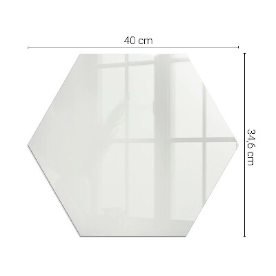 Sechseckige glass hearth for stove Color Gray