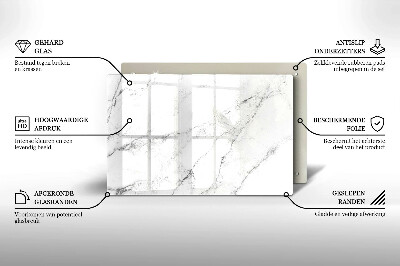 Glass candle plate decorative Elegant marble texture