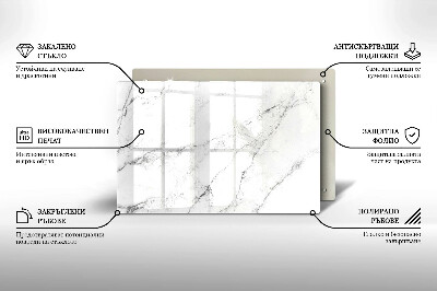 Glass candle plate decorative Elegant marble texture