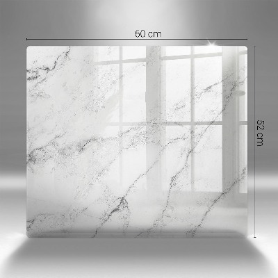 Glass candle plate decorative Elegant marble texture