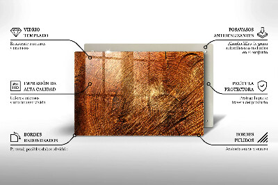 Grave candle coaster decorative Wood tree rings