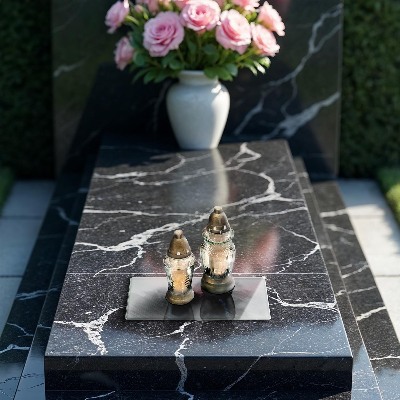 Grave candle coaster decorative Metal background texture