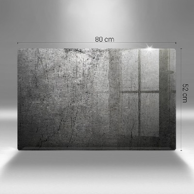 Glass candle plate decorative Metal texture