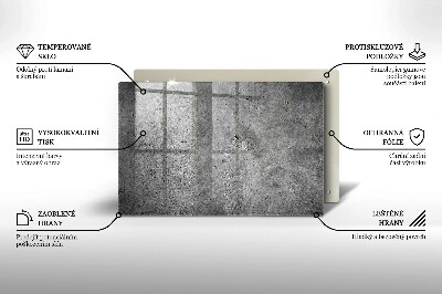 Glass candle plate decorative Concrete stone texture
