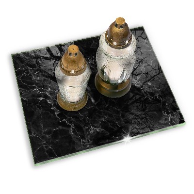 Grave candle coaster decorative Elegant marble