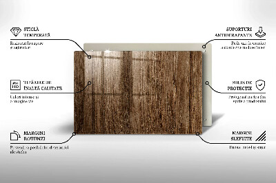 Glass candle plate decorative Wood texture