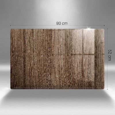 Glass candle plate decorative Wood texture